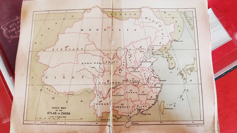 戦前の中国の地図帳
